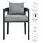 Chaise de patio en aluminium Tahoe-105697875