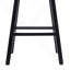 Ensemble de 2 tabourets de comptoir pivotants de 33,25 po, avec tabourets de bar à hauteur de comptoir avec structure en bois d'hévéa massif, dossier, repose-pieds, tabourets de bar sans accoudoir pour bar personnel, comptoir de cuisine, noir et beige