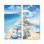 French Coast Cannes Harmony - Ensemble de 2 décorations murales plage et océan-1939145998-1939145996