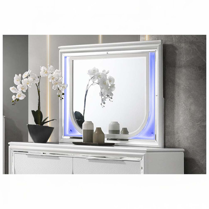 White Finish Mirror