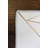 Saoirse Geometric Machine Made Flatweave Polyester Area Rug in White/Gold-1610578444