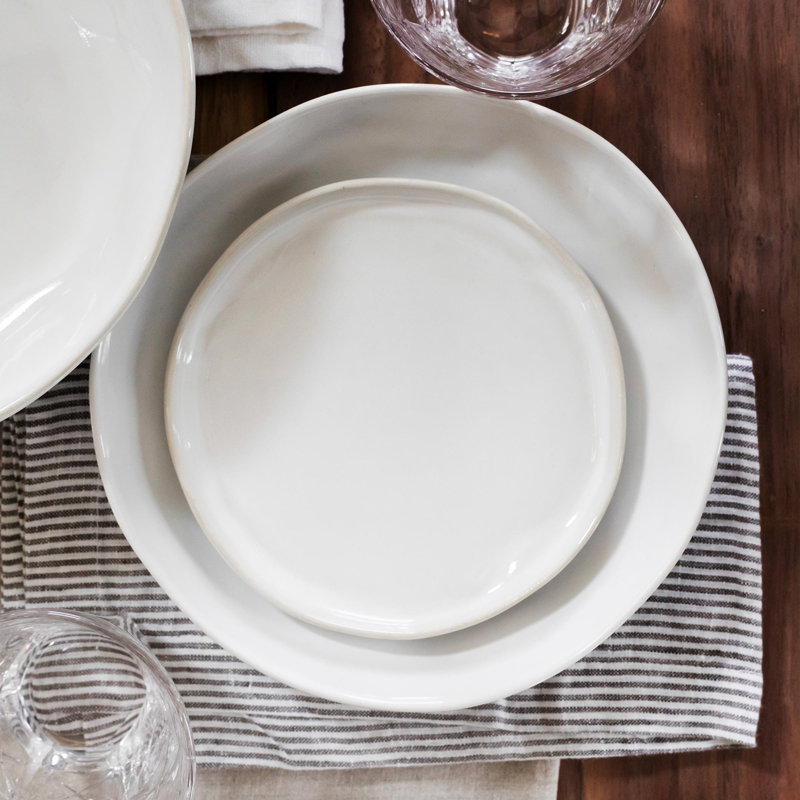 Forma Handmade Stoneware Dinner Plate, Cloud