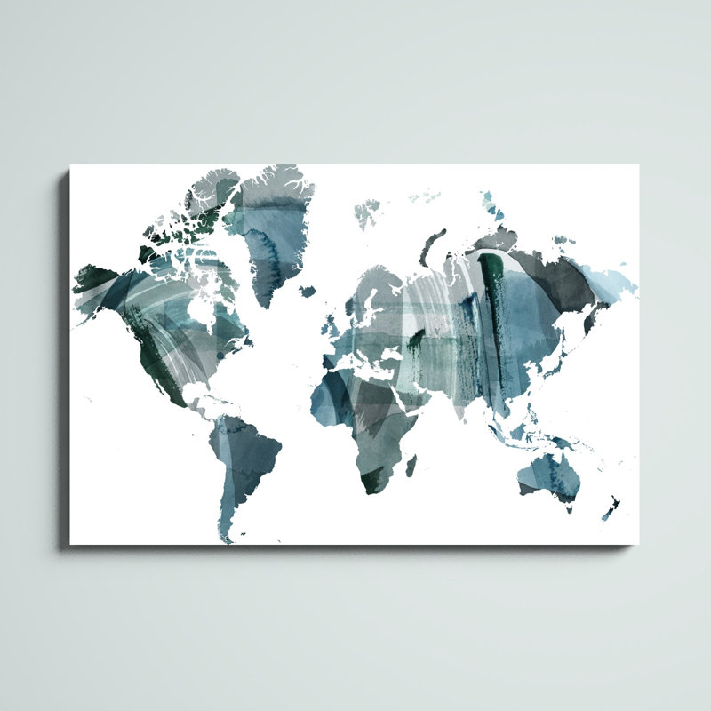 «World Wash» par Grace Popp - impression sur toile tendue, H 32 po x l 48 po