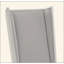 Ensemble de 2 chaises d'appoint Katia en lin gris clair et blanc vieilli