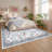 Washable Rugs Non Slip Area Rugs for Bedroom,Farmhouse Floral Carpets for Hallway,Dining Room,Bathroom,Nursery-82172140-82172131