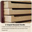 Meuble à bijoux vintage de style milieu du siècle en bois de cerisier à plusieurs tiroirs (42,72 po) – Assemblage à queue d'aronde, grand espace de rangement compartimenté pour bijoux et accessoires, tiroirs sans poignées à rainure en U