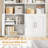 Kirklyn 73"H Storage Bookcase With Doors, Standard Bookcase with 8 Open Shelves-101055692