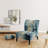 Birch Woods Whispering Winds VI - Upholstered Scandinavian Slipper Chair, Birch Trees Accent Chair