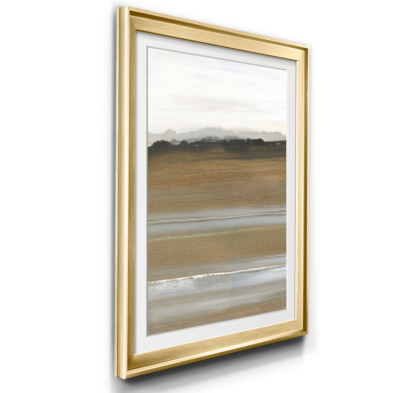 Champ I - cadre photo, reproduction d'art, H 22,5 po x l 30,5 po x P 1,5 po, Doré