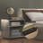 Brancaster Aluminum Nightstand W/USB(Includes Only Nightstand)