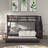 Full over Full Bunk Bed with Built-In Stairs , Trundle Bed Included-1050311937