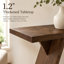 Console, table d'entrée étroite de 43,4 pouces de long avec base en forme de V, console de canapé rustique pour le couloir, le salon, le canapé derrière-2051501701