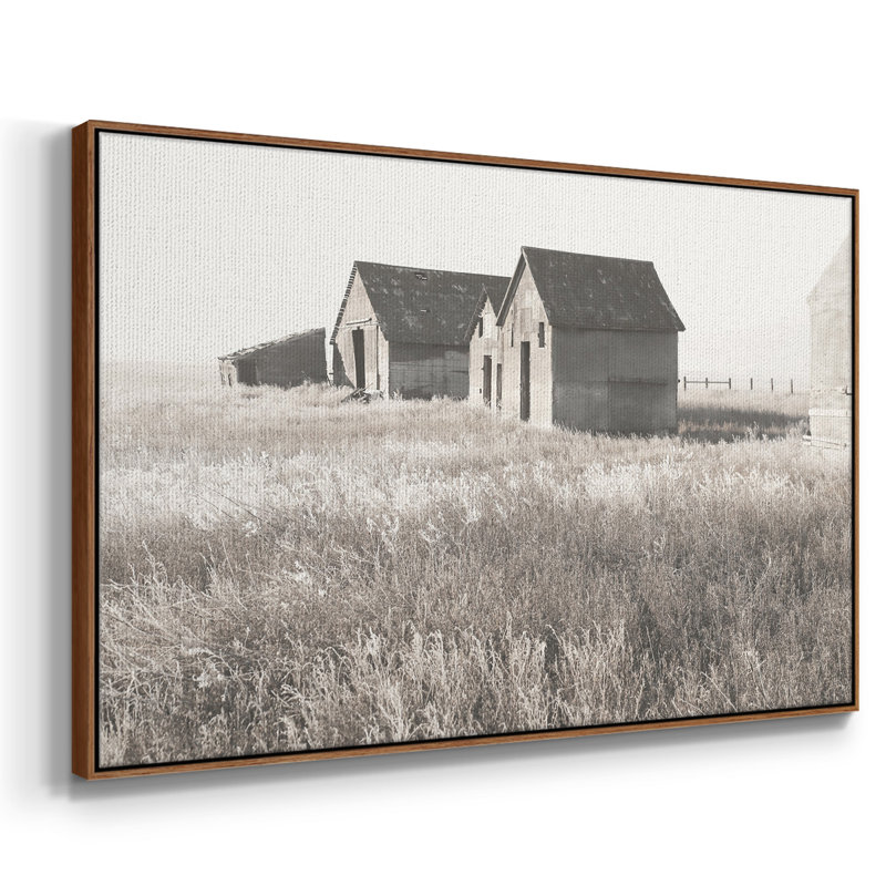 Neutre grange, reproduction sur toile, H 27 po x l 41 po x P 2 po, Noyer