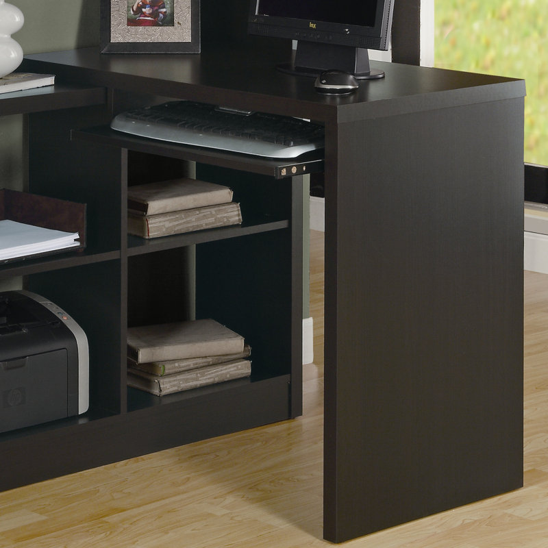 Frome L-Shaped Computer Desk, Dark Taupe
