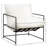 Black Iron Hammock Style Occasional Chair with Cushion-124176185-124176184