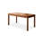 Nut-brown Rectangular Solid Wood Dining Table