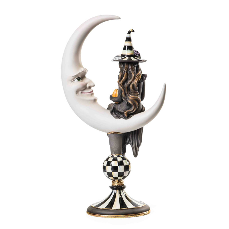 Spellbound Witch and Moon Figure
