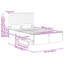  Bed Frame With Drawer Smoked Oak 120 X 200 Cm Engineer Wood-261313504-261313505