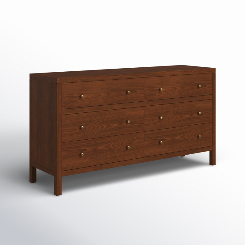 Commode 6 tiroirs Celine, Noyer