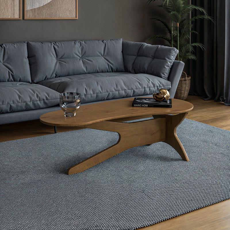 Table basse Mid Century, Moka