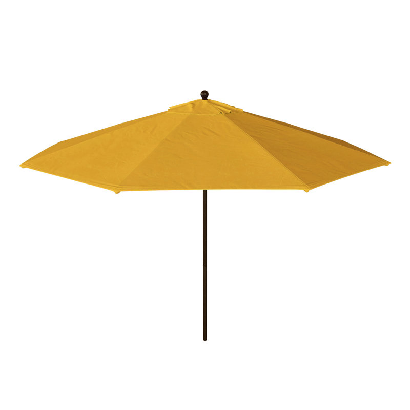 Parasol de patio commercial en bronze 11 pi, Jaune