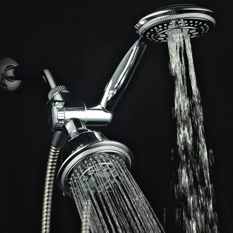 Pomme de douche double multifonction réglable