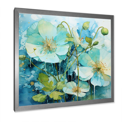 «Blue Morning Glory Spring Awakening I - Morning Glory», art mural