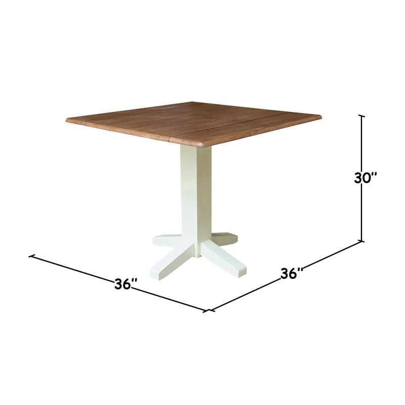 Table de salle à manger Lesha, Noyer blanc / écorce