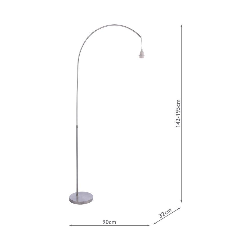 Chikaima 195cm Arched Floor Lamp