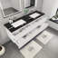 Ensemble de meuble-lavabo double mural 72 po Kirker-523378126