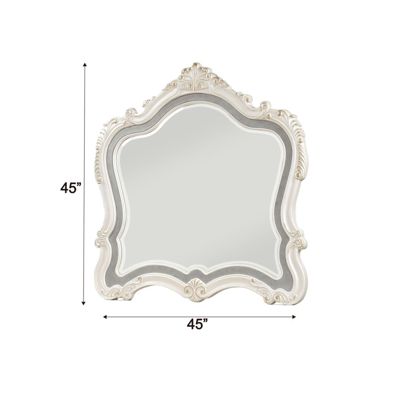 Miroir d'appoint à cadre biseauté à bord biseauté Issac