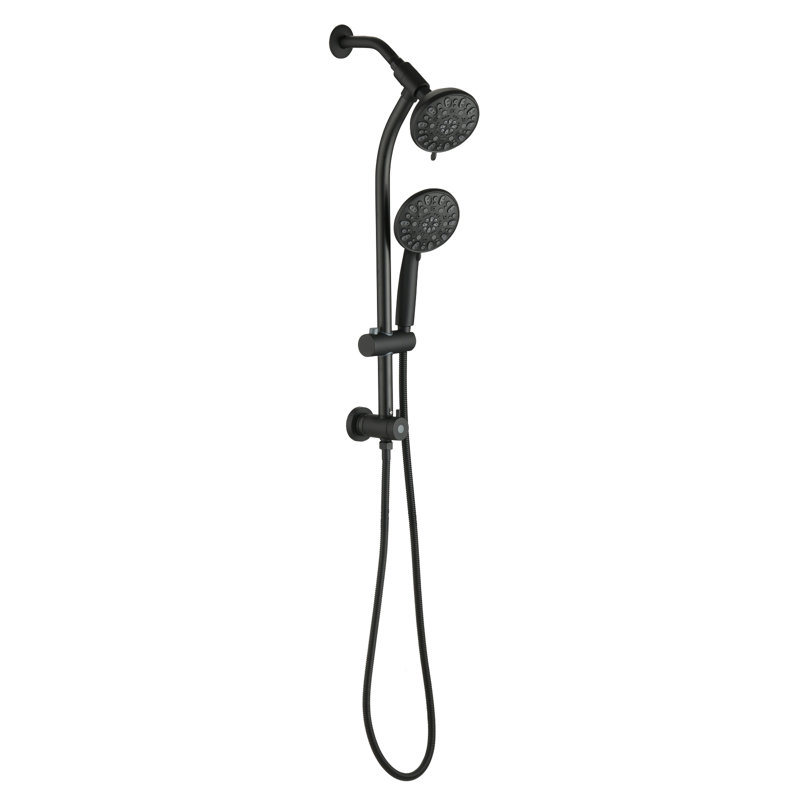 Dual Shower Head 1.8 GPM GPM, Matte Black