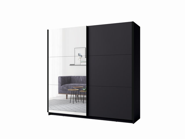 Laminate Wardrobe, Graphite Grey