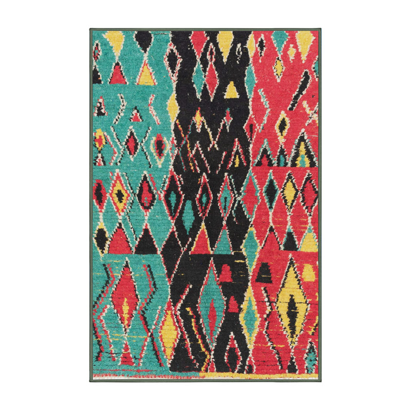 Abstract Indoor Rug, Rectangle 8' x 12'