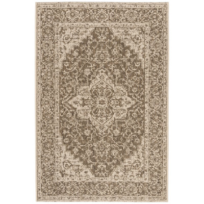 Danya Oriental Beige/Cream Indoor/Outdoor Area Rug