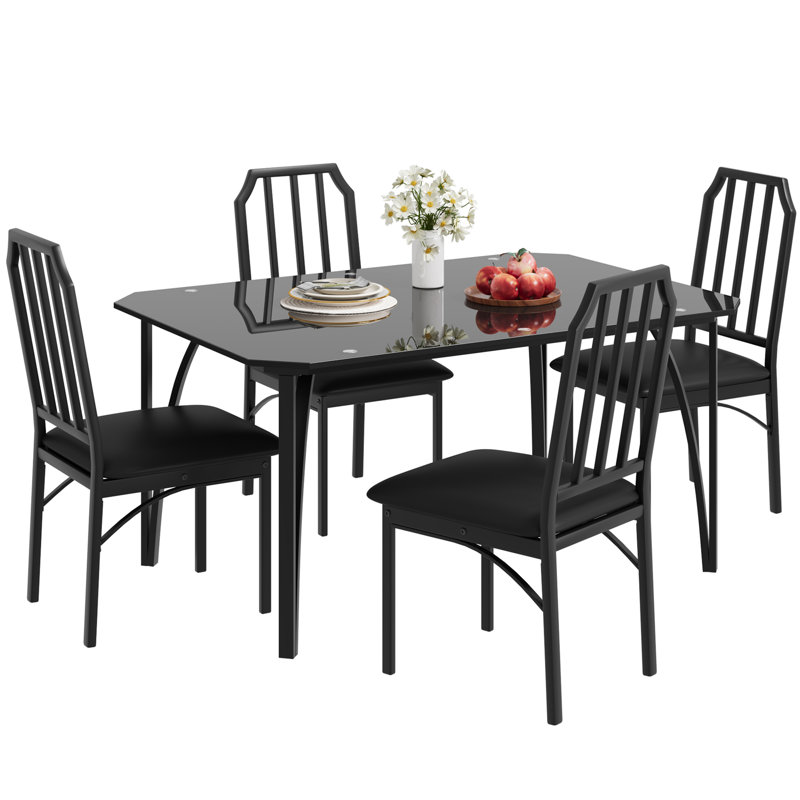 Smaya 4 - Person Four Leg Dining Set