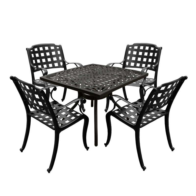 Farlotta 4 - Person Patio Dining Set with Square Table