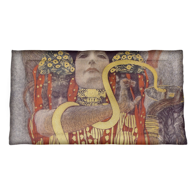 Taie décorative d’oreiller hygeia, Grand, Rouge, Polyester