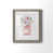 Toile avec cadre gris