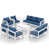 White Frame/Blue Cushion is out of stock