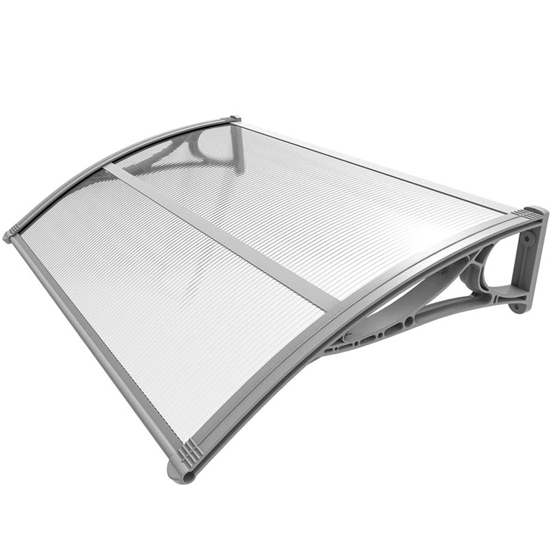 Dakota Fields 120cm W x 75cm D Plastic Transparent Cover Retractable Window Awning