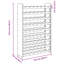  Support à vin en bois de pin massif 28,5 x 9,8 x 43,9 po