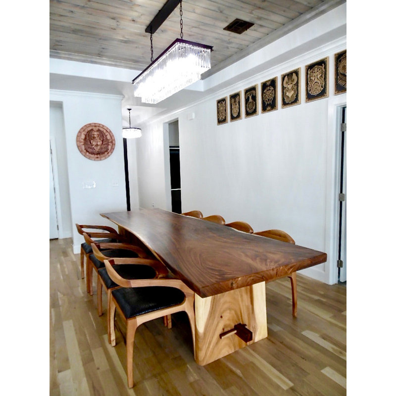 Solid Wood Dining Table, 138" L x 35" D