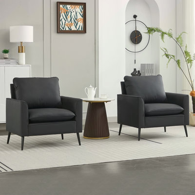 Canapé rembourré simple en cuir TS