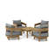 SET-371 Toscana 5-pc Deep Seating Swivel Set
