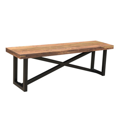 Garica Solid Wood Bench by Gracie Oaks