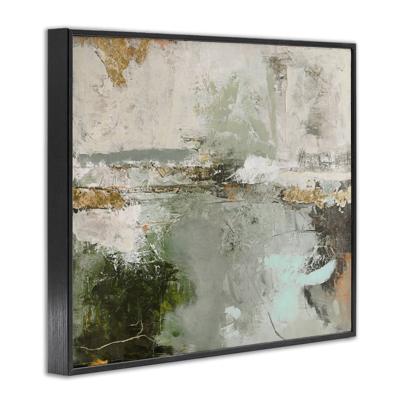  Abstract Seascape Landscape Framed Giclee Art by Design Fabrikken, H 11 po x l 14 po, Giclée encadrée noir minuit