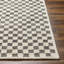 Laine touffetée à la main à motif géométrique Marino / P.E.T. recyclée Tapis gris / beige-1443643450