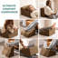 Repose-pieds ergonomique en mousse à mémoire de forme, antidérapant et conçu pour soulager les douleurs au dos et aux hanches. Idéal sous le bureau. Sa forme courbée et ses bords courbés assurent une protection optimale contre les maux de dos et les hanches.-232796746