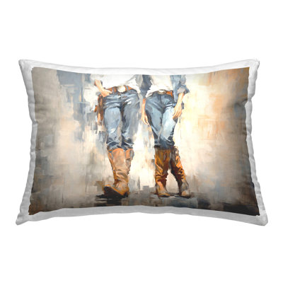 Design de coussin décoratif à imprimé Country Cowgirl Attitude par Ramona Murdock